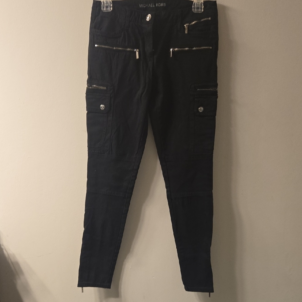 Michael Kors Black Zippered Pants
